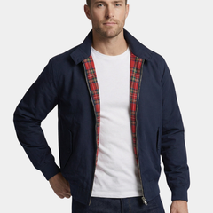 Blouson harrington doublure tartan pour homme