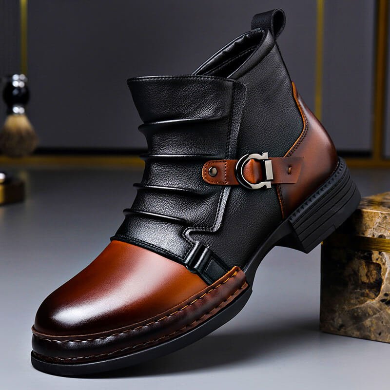 Bottines rétro semelle antidérapante pour homme