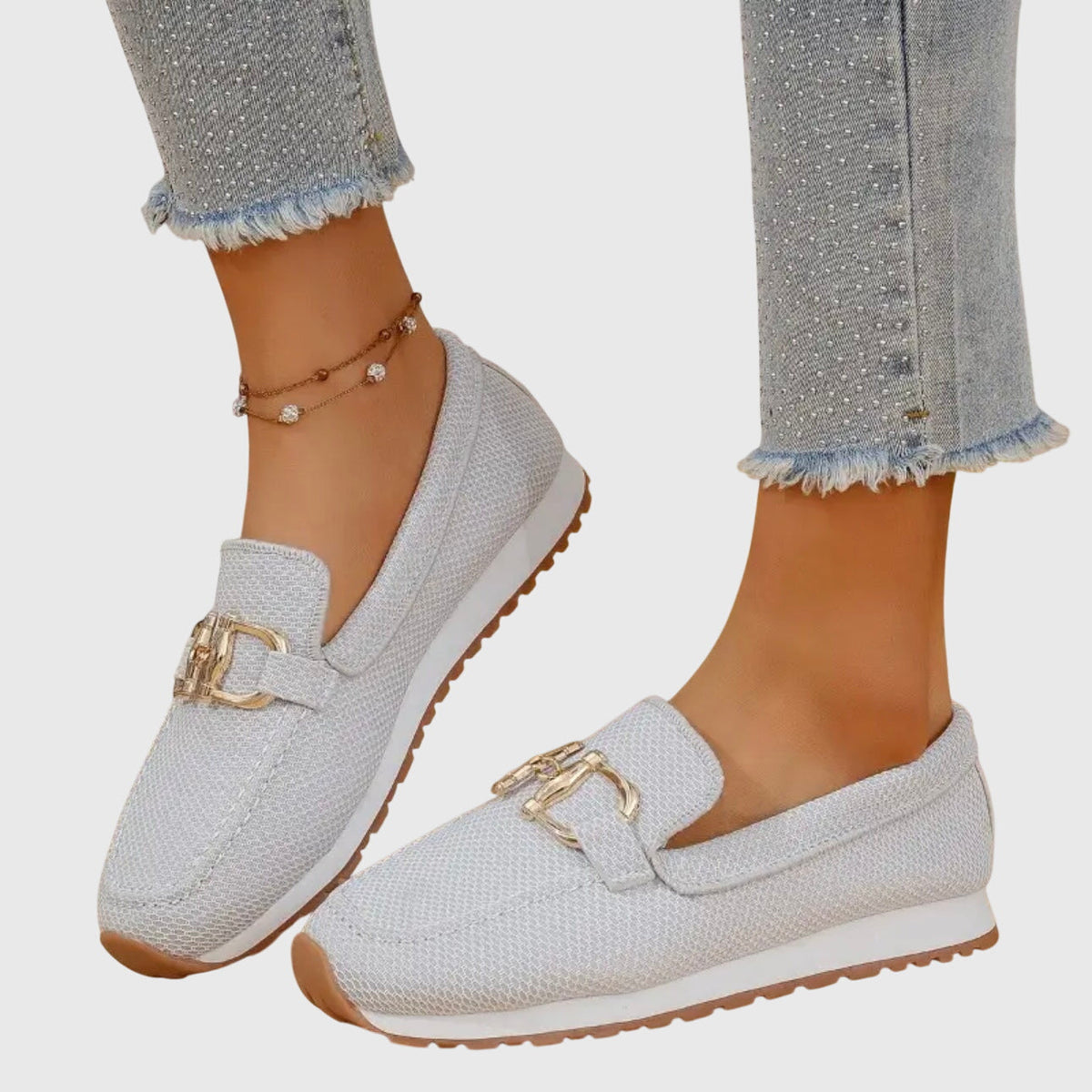 Mocassins à mors doré pour femme