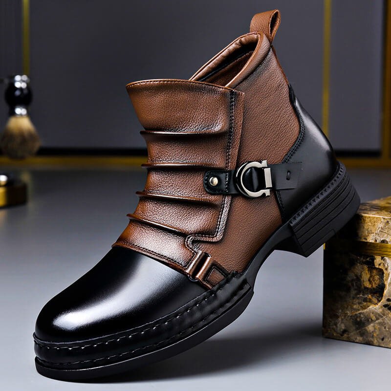 Bottines rétro semelle antidérapante pour homme