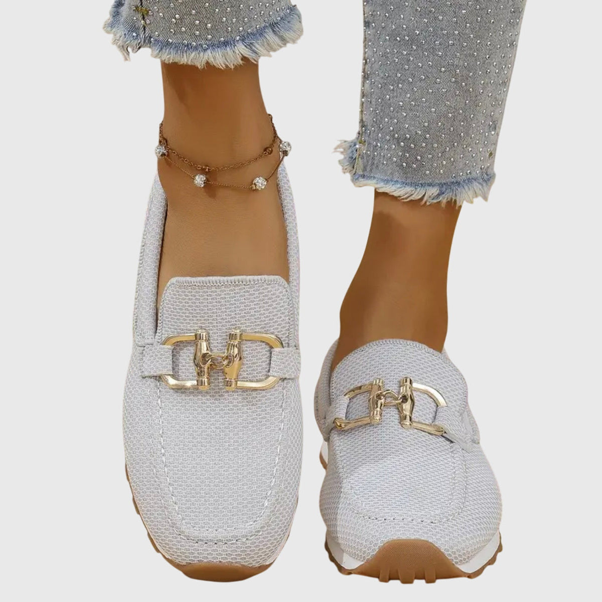 Mocassins à mors doré pour femme