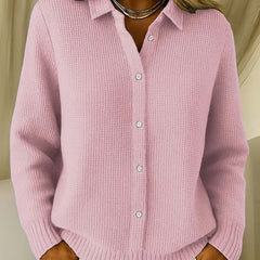 Gilet long en maille pour femme