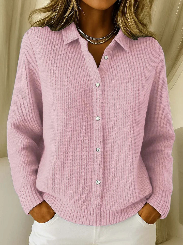 Gilet long en maille pour femme