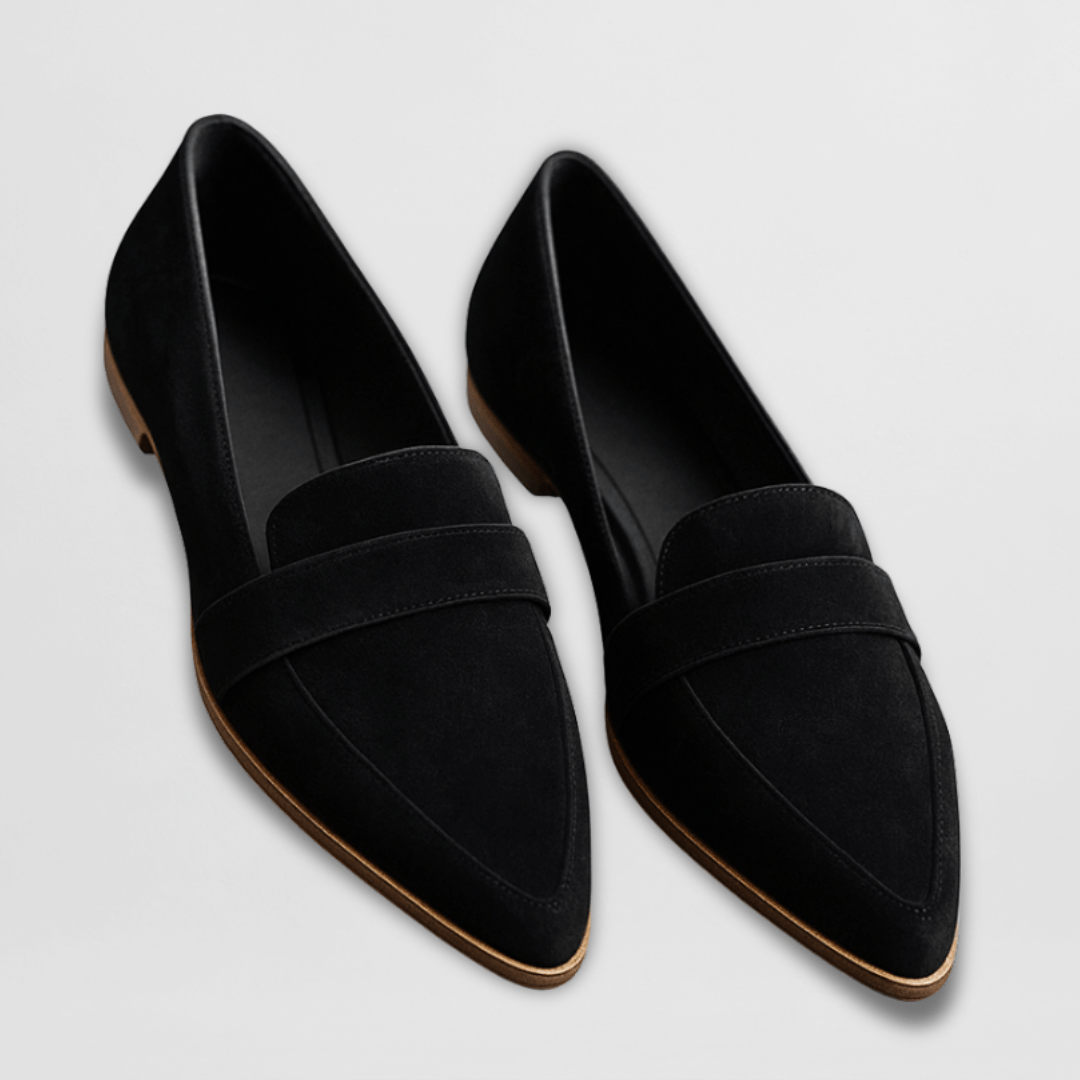 Mocassins daim semelle amortie pour femme