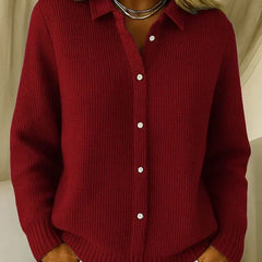 Gilet long en maille pour femme