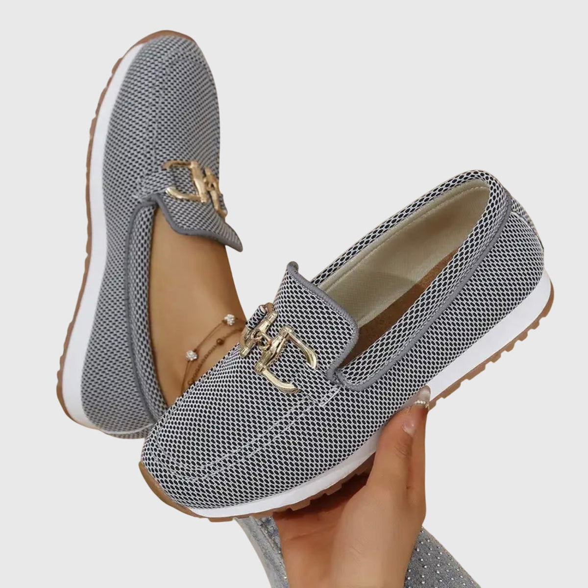 Mocassins à mors doré pour femme
