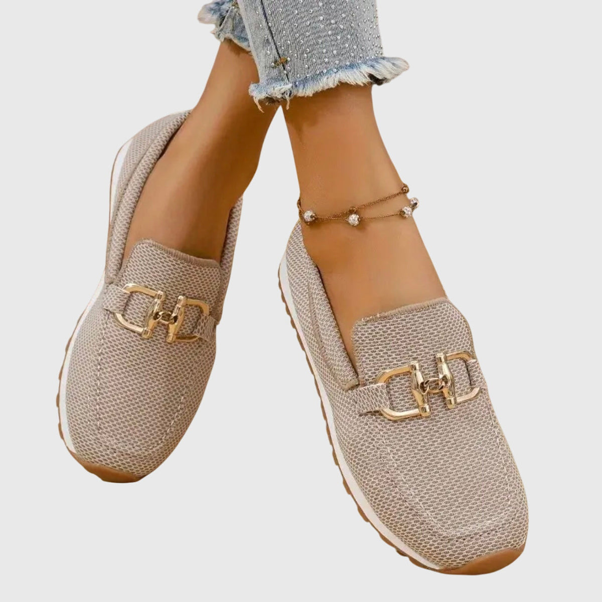 Mocassins à mors doré pour femme