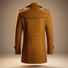 Manteau laine col structuré pour homme