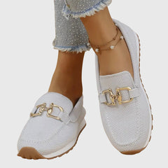 Mocassins à mors doré pour femme
