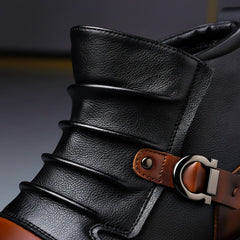 Bottines rétro semelle antidérapante pour homme