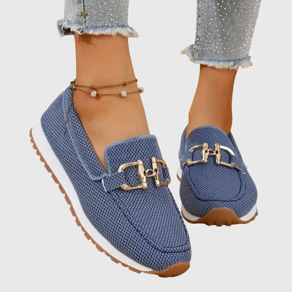 Mocassins à mors doré pour femme