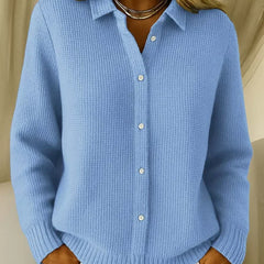 Gilet long en maille pour femme