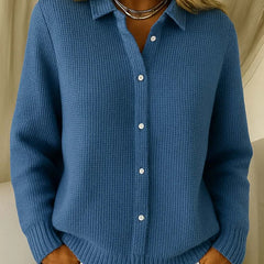 Gilet long en maille pour femme