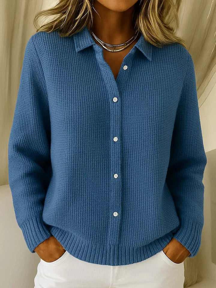 Gilet long en maille pour femme