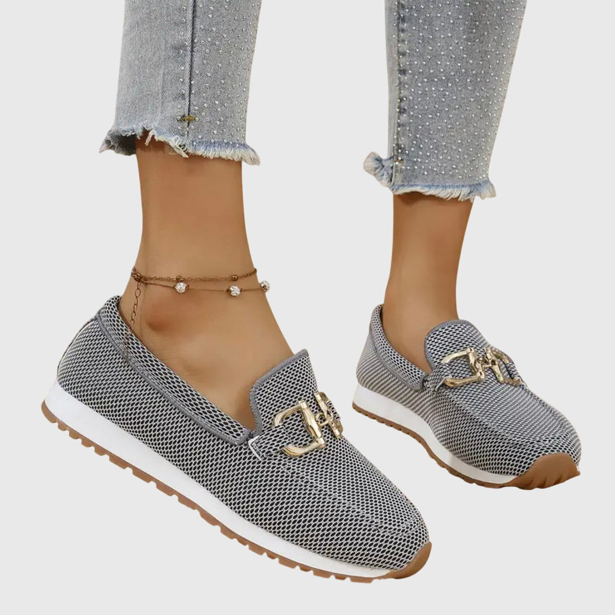 Mocassins à mors doré pour femme