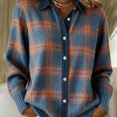 Gilet long boutonné pour femme