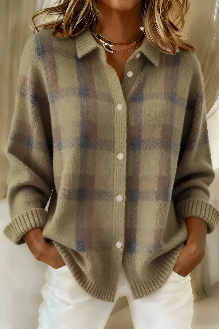 Gilet long boutonné pour femme