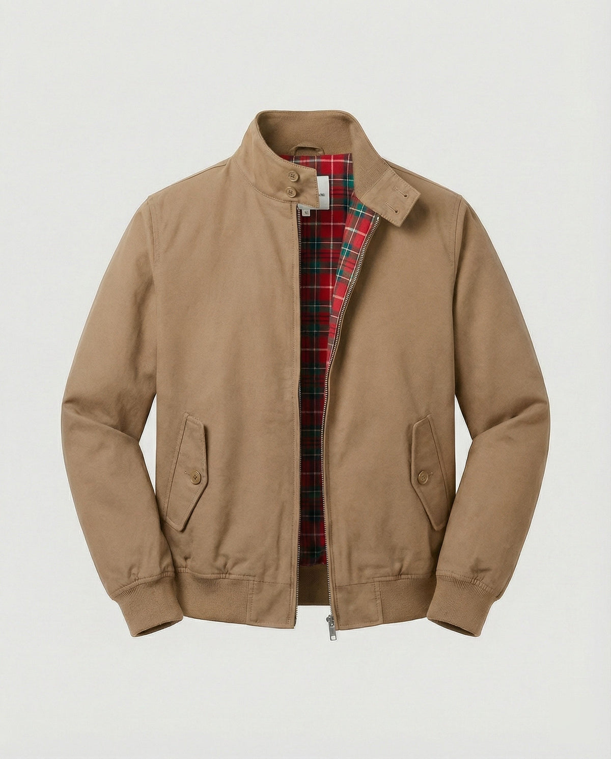 Blouson harrington doublure tartan pour homme