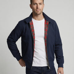 Blouson harrington doublure tartan pour homme